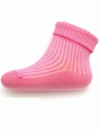 Kojenecké pruhované ponožky New Baby růžové 62