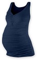 TATIANA - těhotenské tílko s řaseným V výstřihem, jeans M/L
