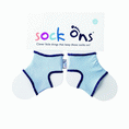 SOCK ONS®Classic světle modrá - držák ponožek 0 - 6 měsíců