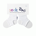 SOCK ONS®Classic White - držák ponožek 0-6 měsíců
