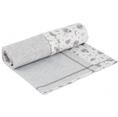 ESITO Letní dětská deka dvojitá bavlna Měsíček, Barva šedá, Velikost 75 x 100 cm